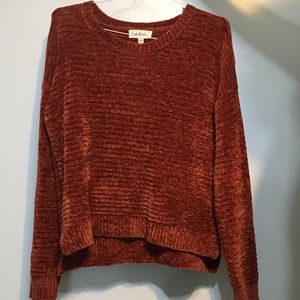 Burnt orange knit sweater
